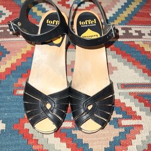 Swedish Hasbeens toffel clog sandals - size 37